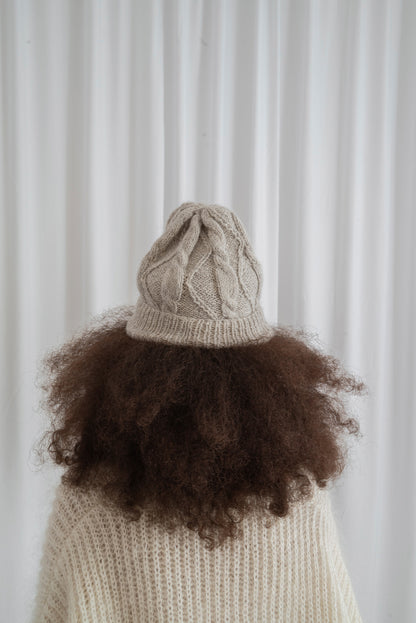 Czapka Double Alpaca Pompom Beanie