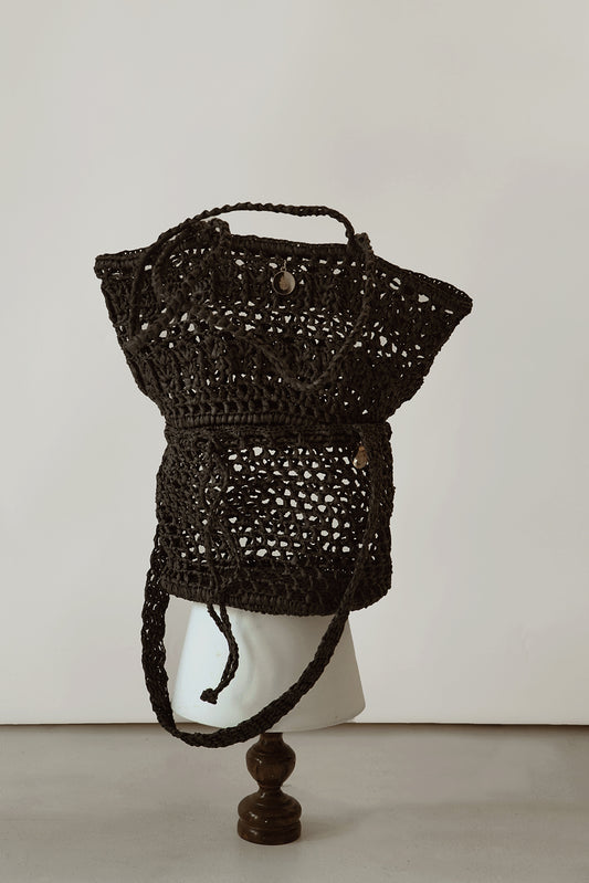 Ażurowy Koszyk Raffia Basketbag