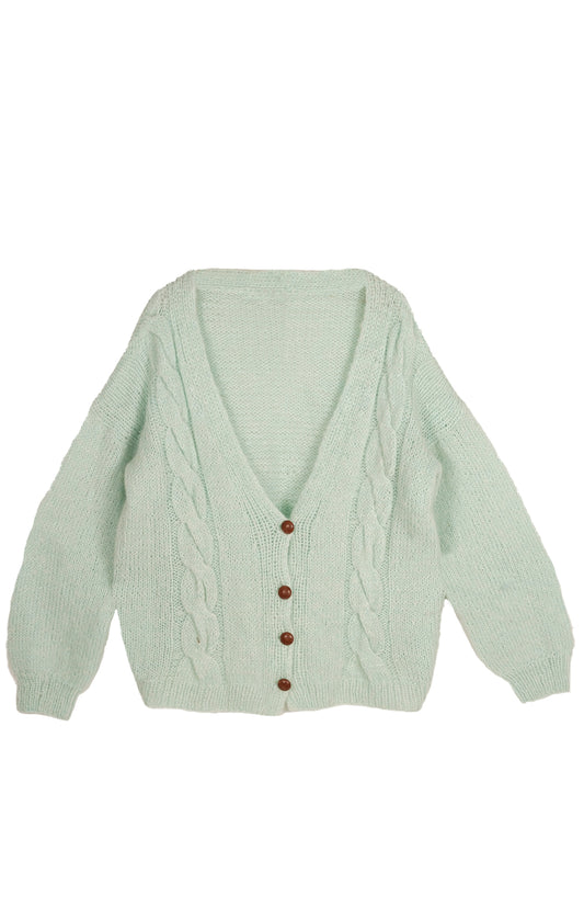 Minty Mohair Cardigan
