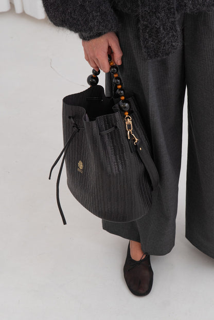 Brelok Rączka z Drewnianych Korali