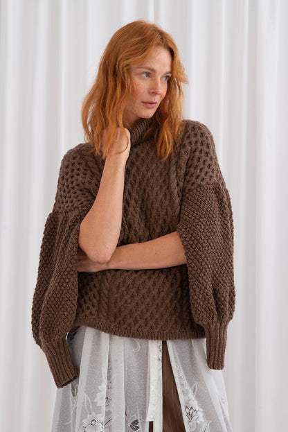 Golf Merino z Bufiastymi Rękawami