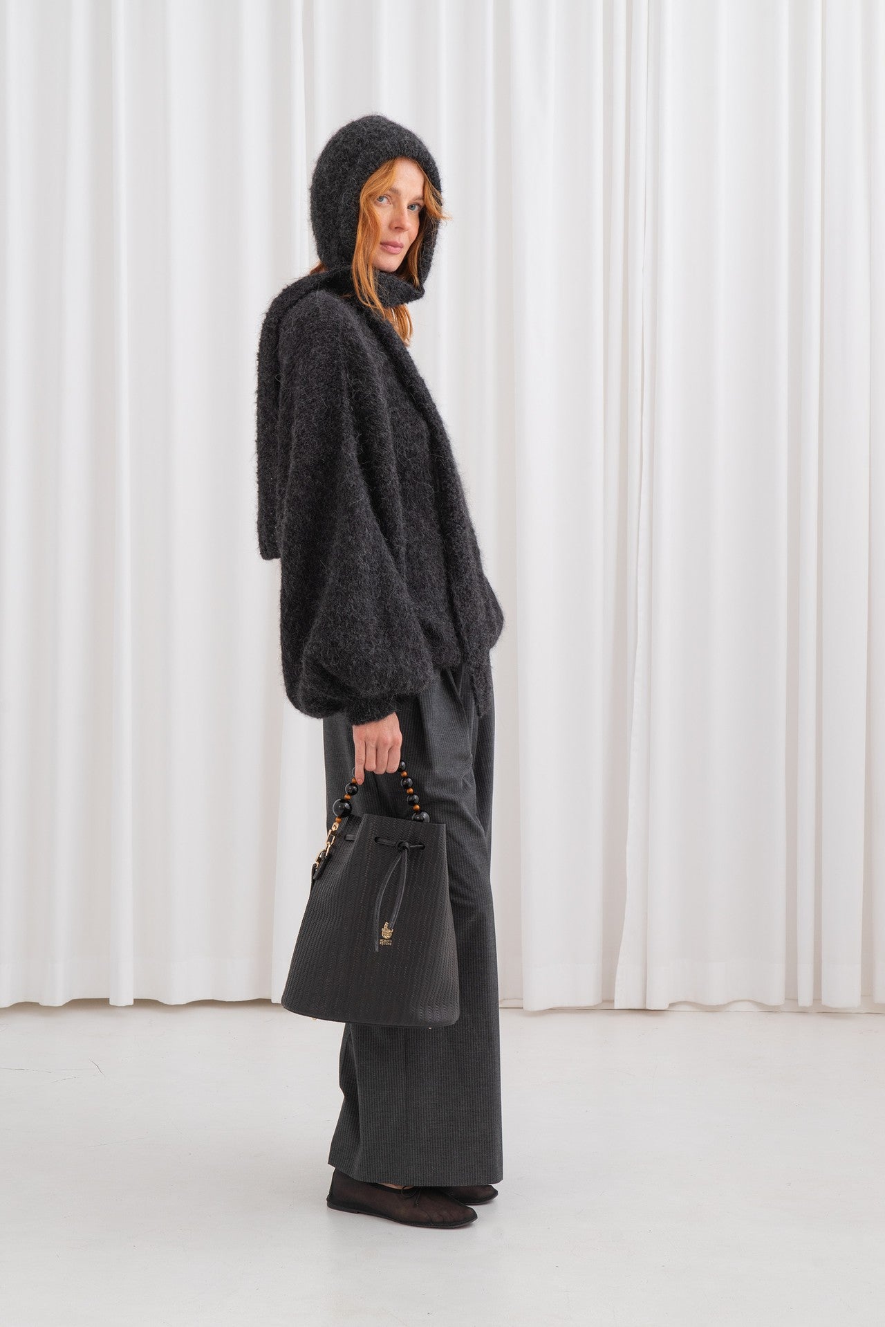 Leather Bucket Bag Marianna