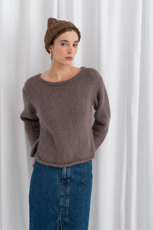 Crop Alpaca Sweater