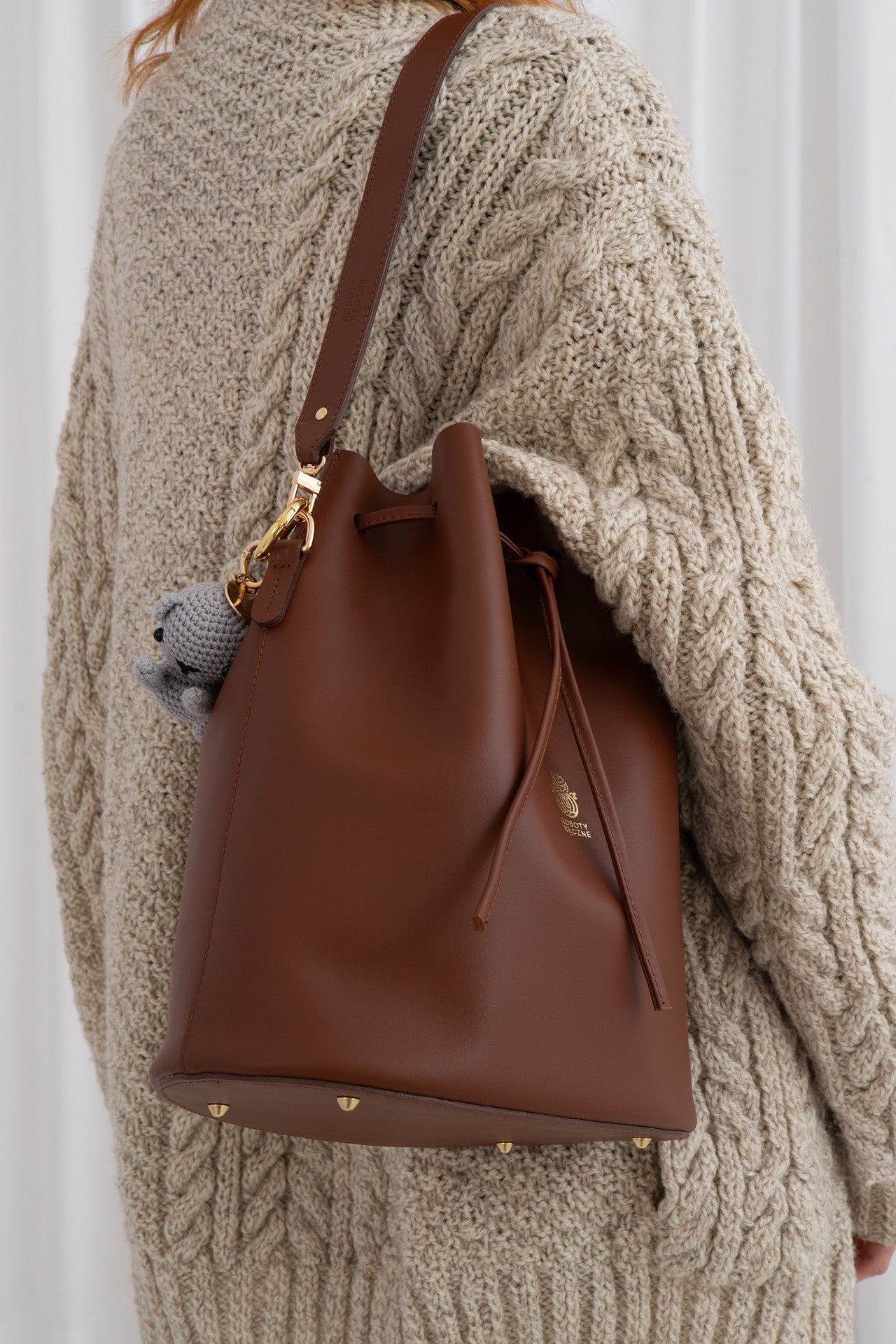 Leather Bucket Bag Marianna