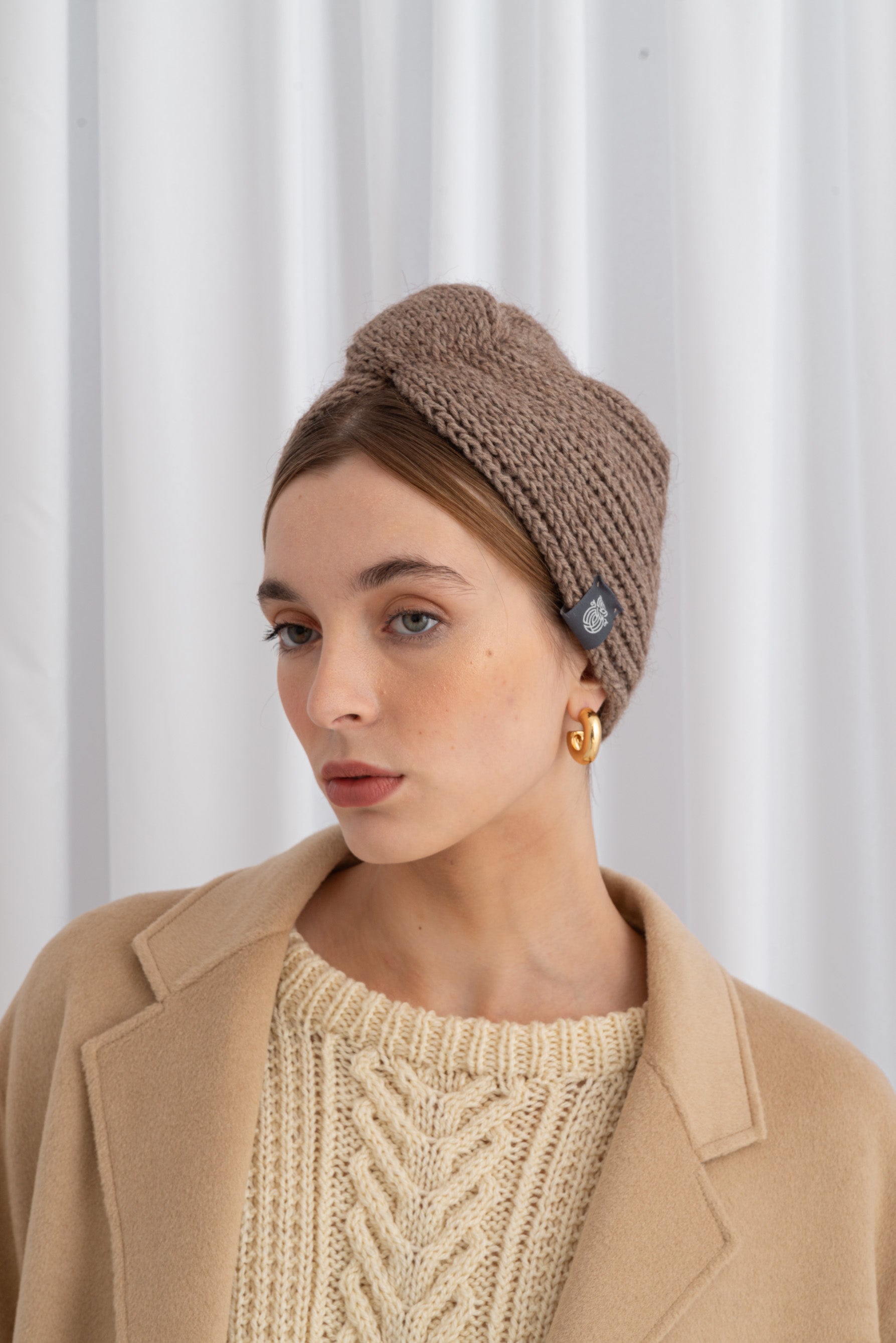 knitted turban