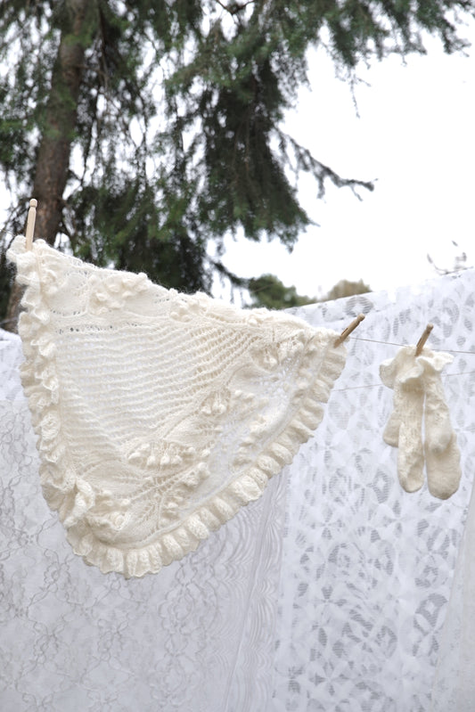 Ażurowe Skarpety Alpaca & Silk Frill Socks