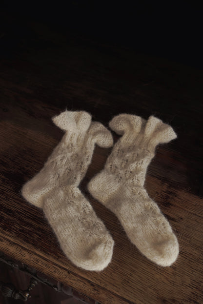 Frill Alpaca & Silk Socks