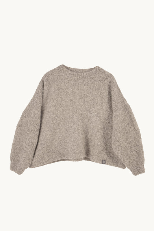 Boucle Knotted Sweater