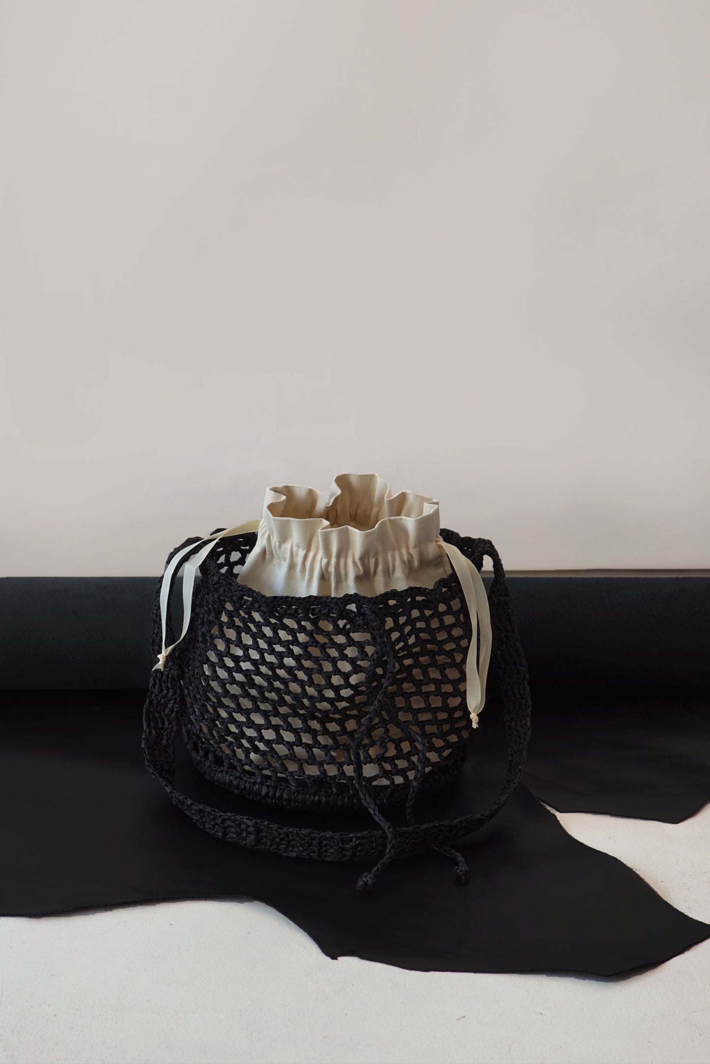 Ażurowy Worek Raffia Basketbag