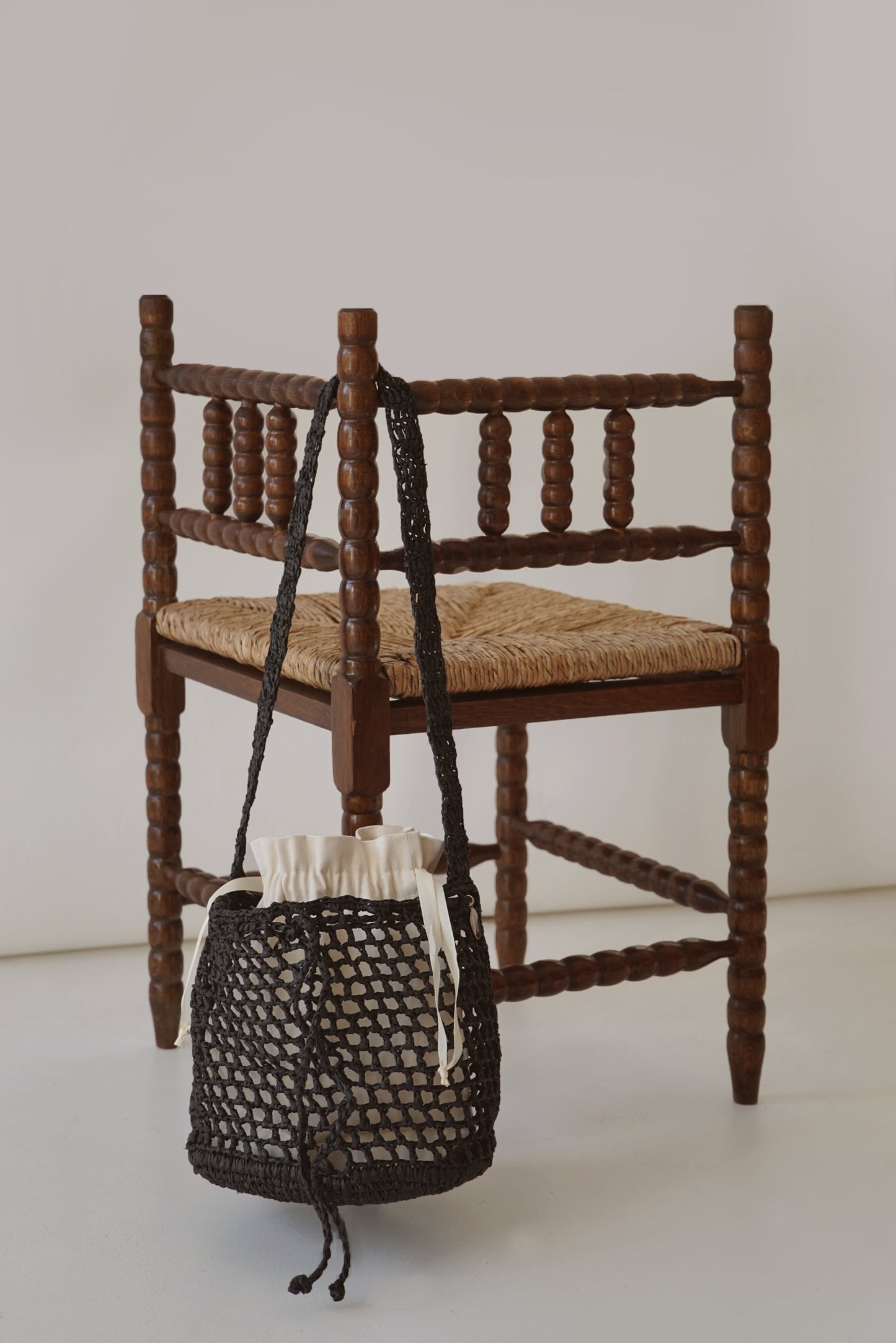 Ażurowy Worek Raffia Basketbag