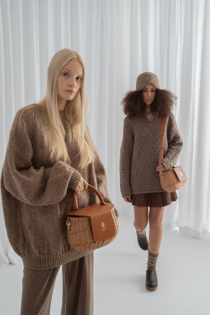 Oversize Knitted Blouse Sweater